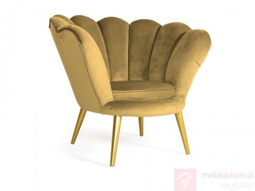 Крісло Magnolia Velvet Каррі/Золотий SIGNAL